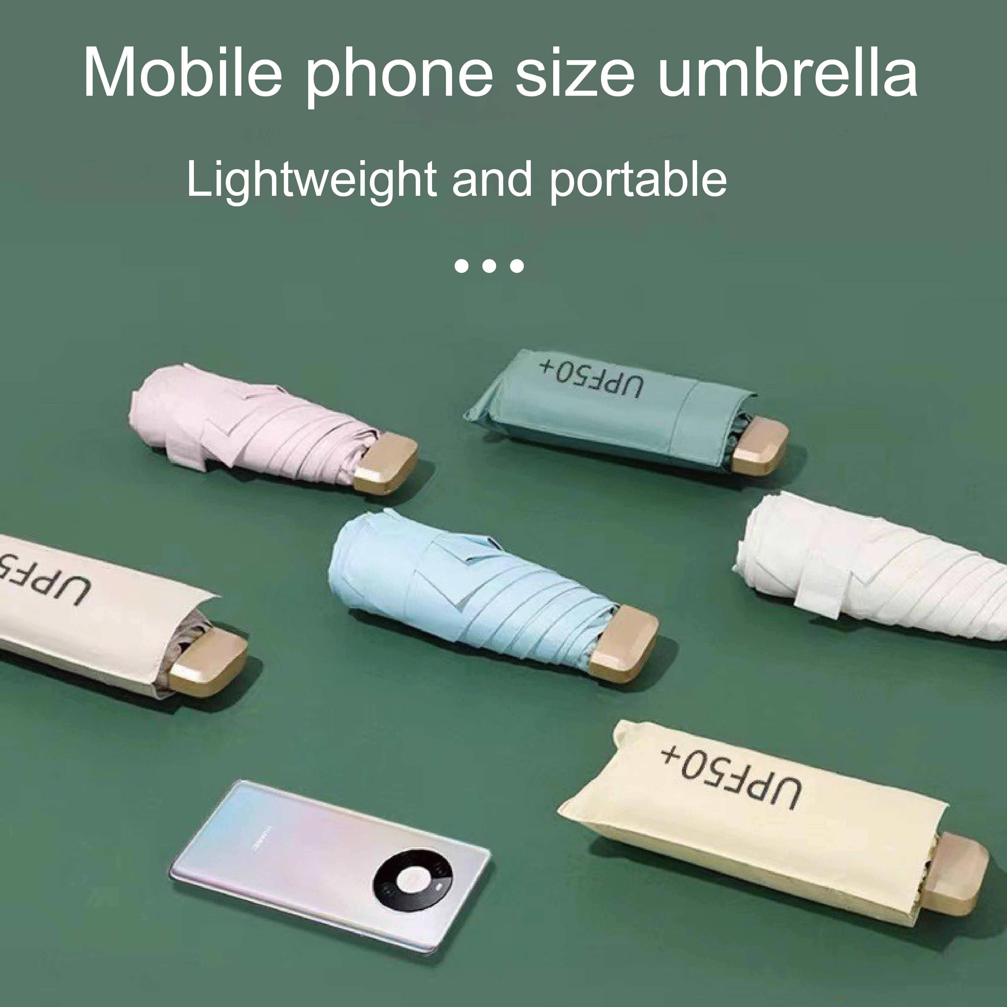 Women'S Fashion Umbrella - Mini five-fold umbrella sun protection sun