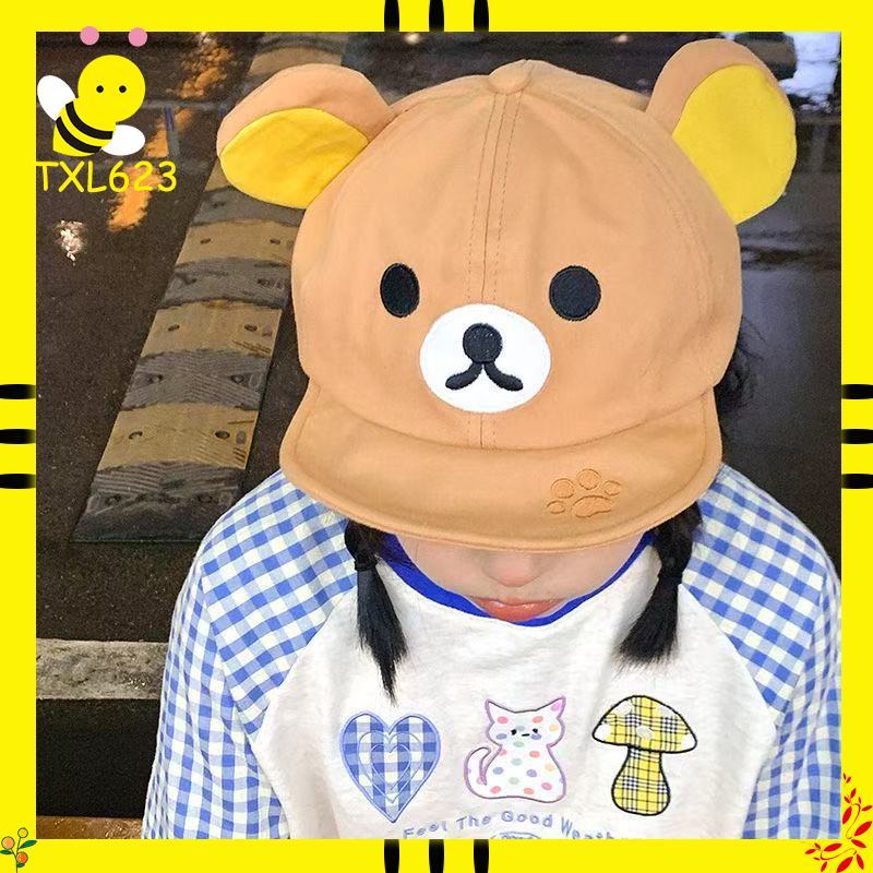 Women Fashion Hats - Rilakkuma Bear With Ear Cap Summer