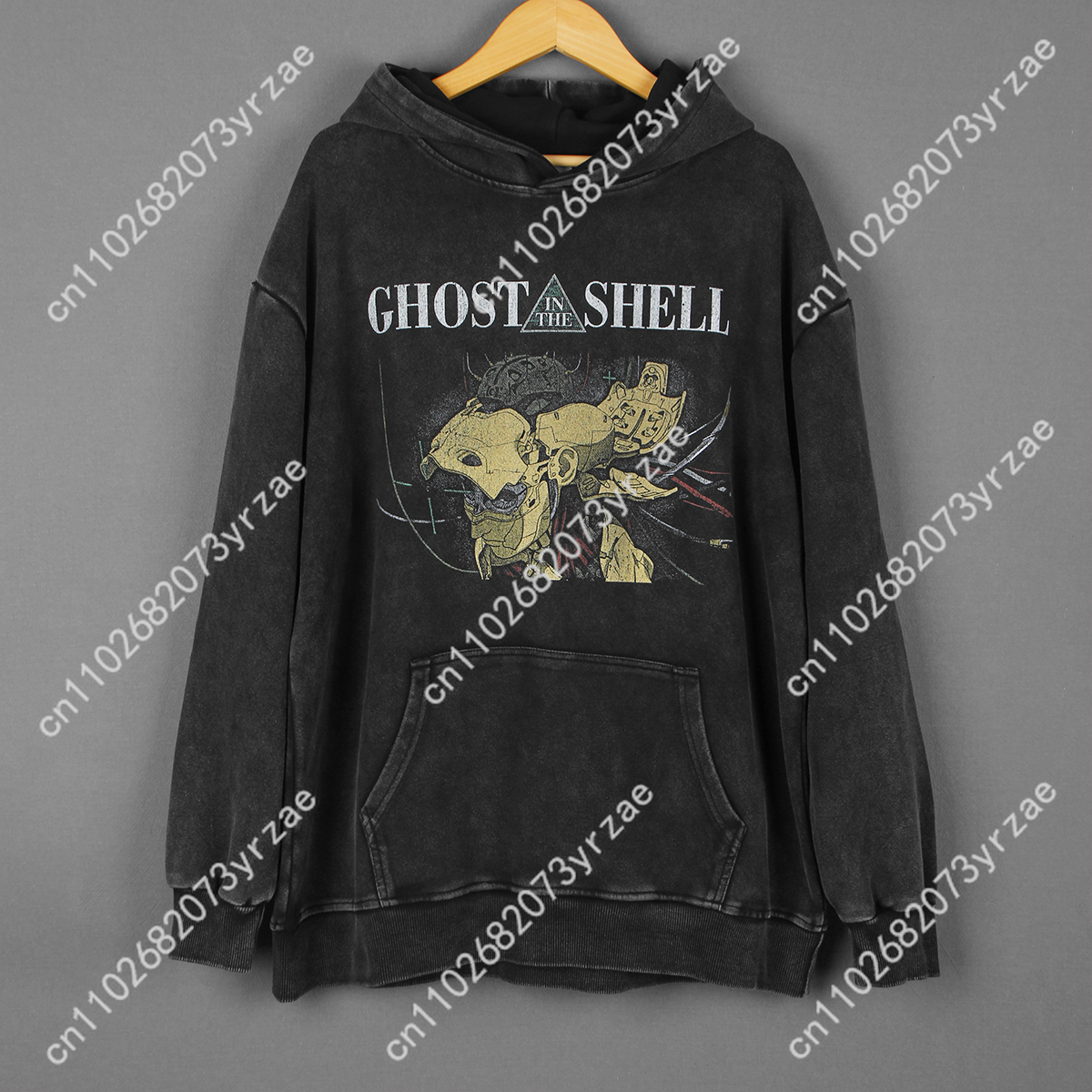 Women'S Fashion Sweatshirts - Ghost In The Shell Retro Wash