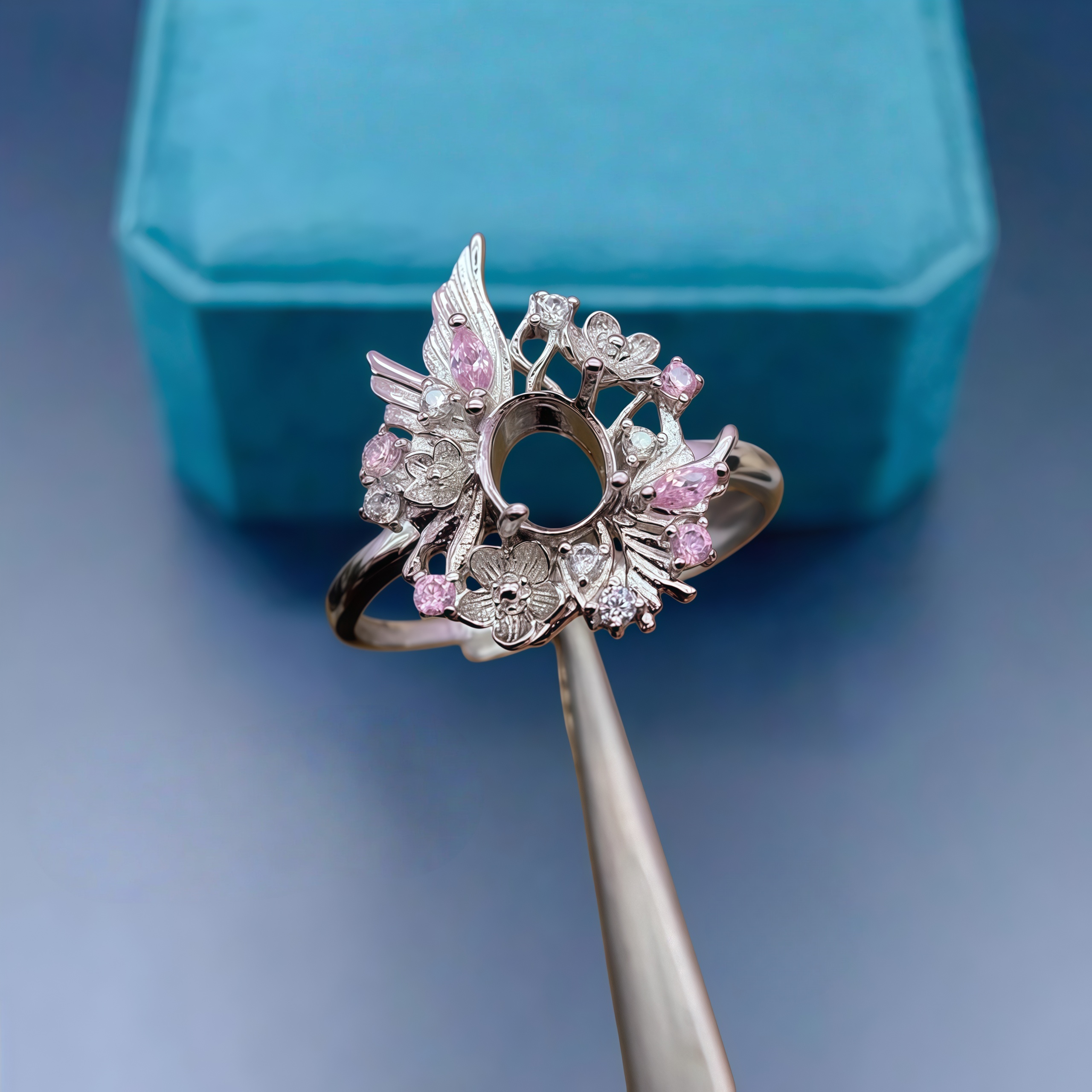 Women Fashion Rings - Fashion DIY Empty Ring Holder S925