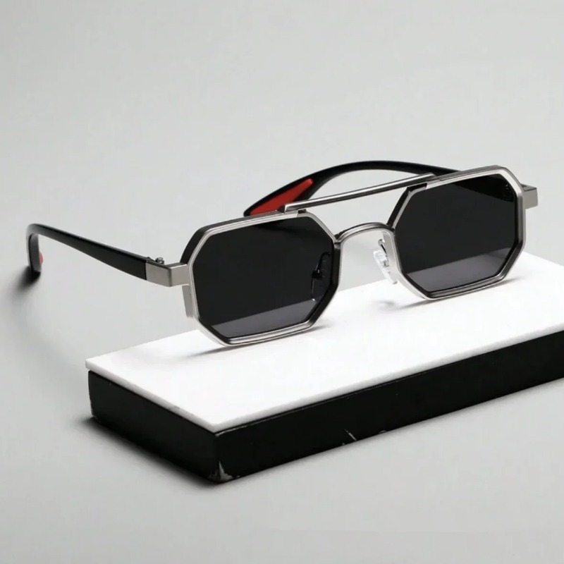 Women'S Fashion Eyeglasses - Vintage Square Sunglasses for Men Steampunk