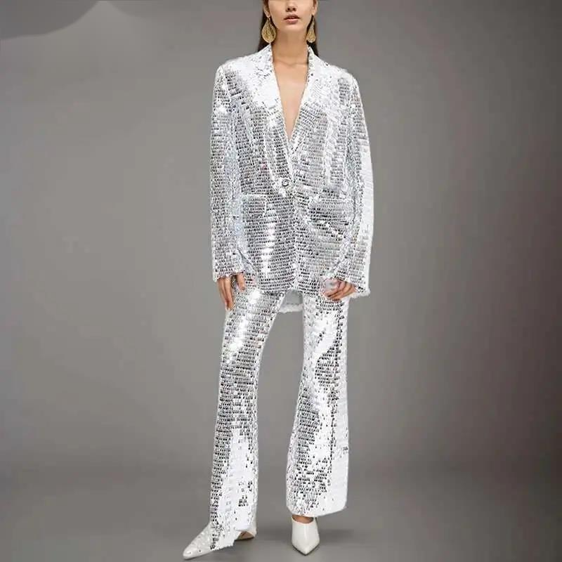 Women'S Fashion Overalls - Fashion 2 Piece Set Women's Notched