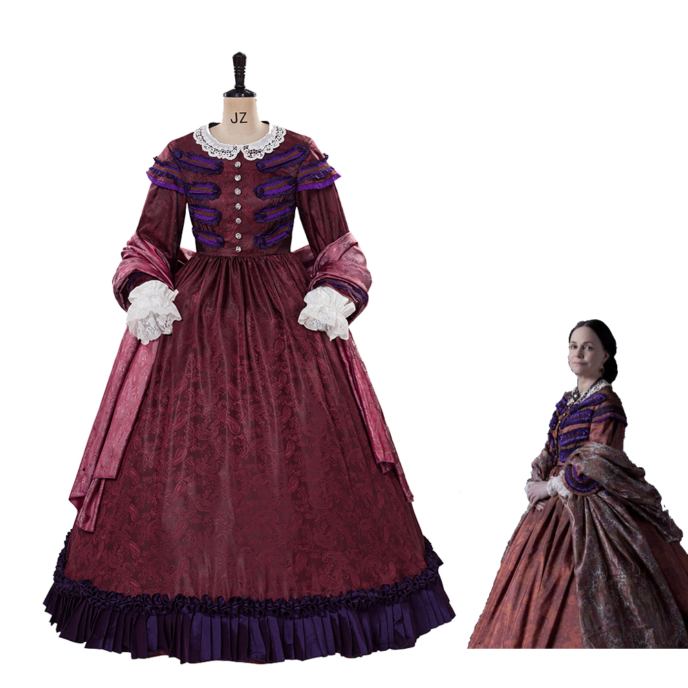 Women Fashion Gown - Movie Lincoln Cosplay Mary Todd Lincoln
