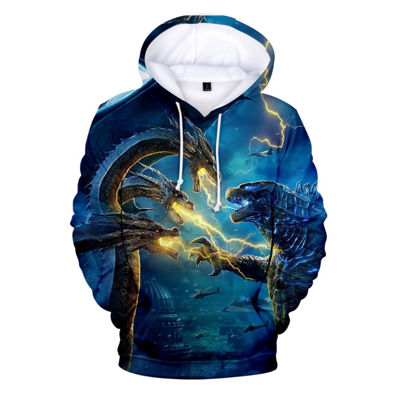 Women'S Fashion Sweatshirts - New Anime Godzilla Cosplay Hoodies King