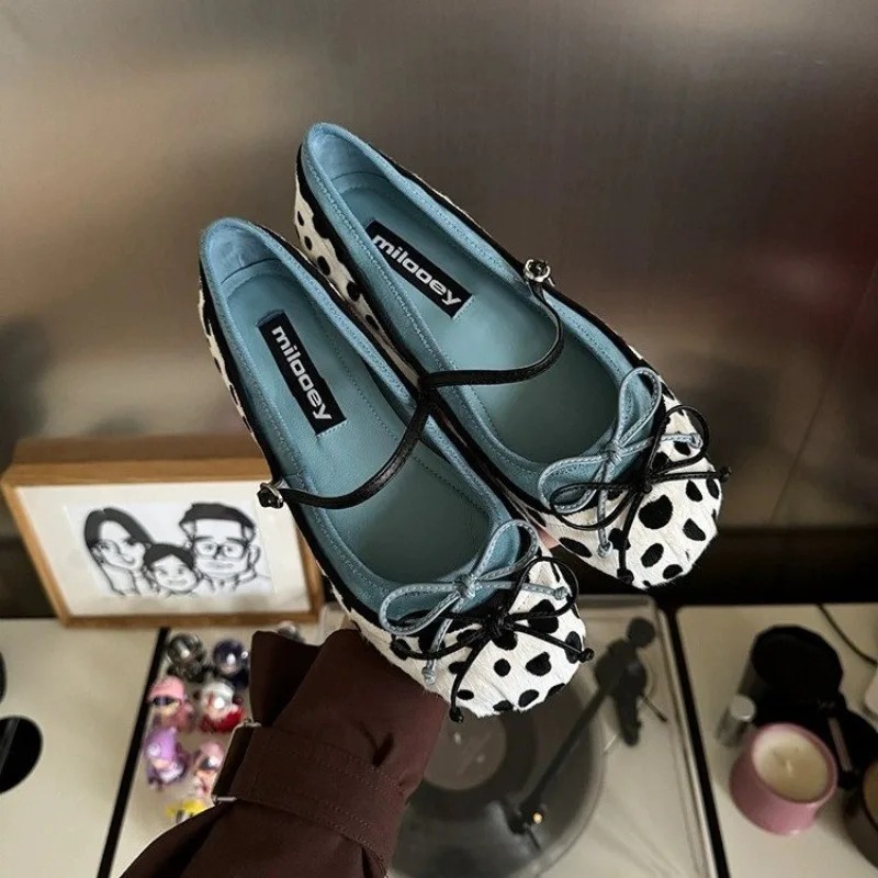 Women Fashion Style - 2026French Flat Bottomed Rotundity Toe Ballet