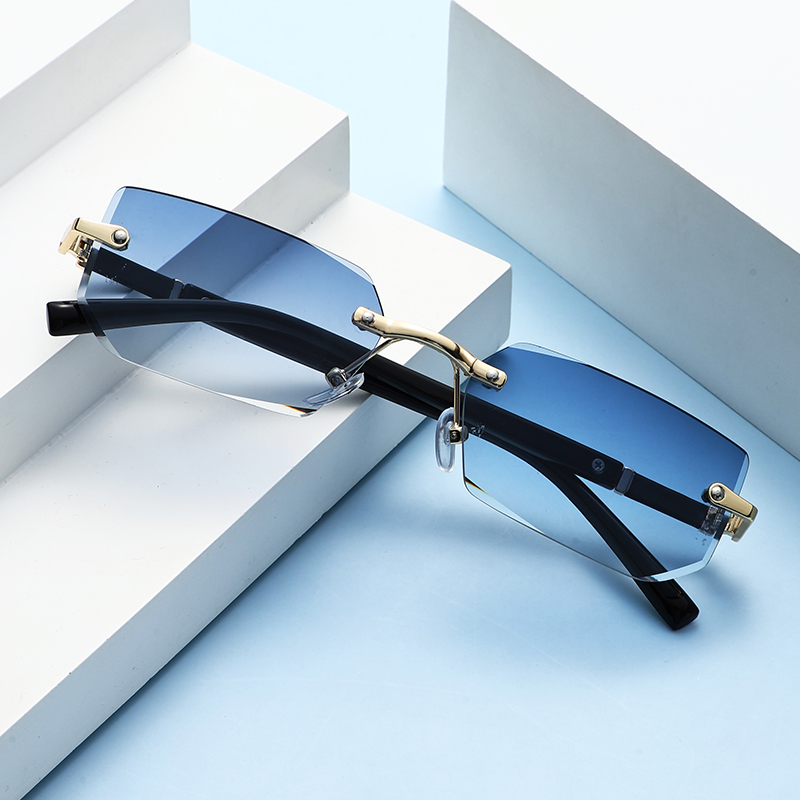 Women'S Fashion Eyeglasses - Trendy Rimless Sunglasses Women Fashion Small