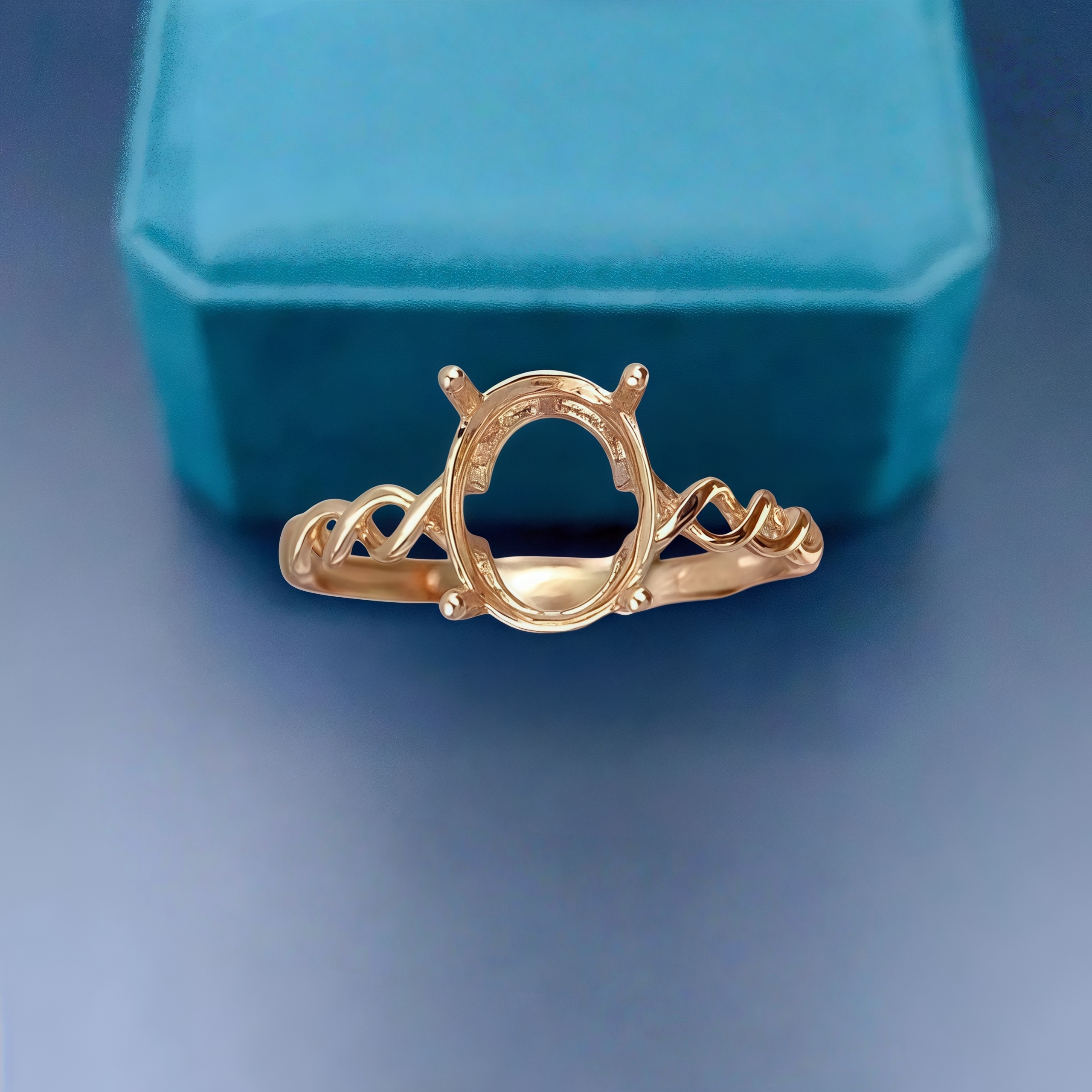 Women Fashion Rings - DIY Empty Ring Holder S925 Sterling