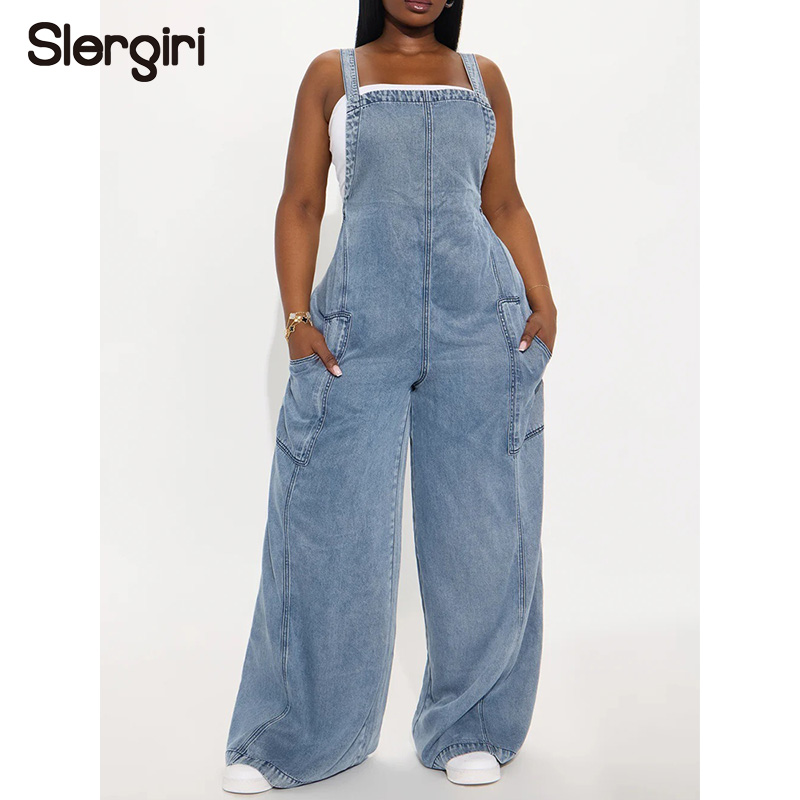 Slergiri Streetwear Washed Den - Women'S Fashion Overalls のレビューと価格