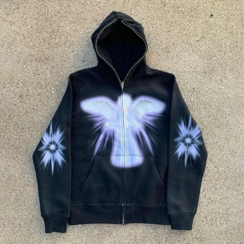 Women Men Y2K Fashion Hoodie L - Women'S Fashion Zip Hoodie のレビューと価格