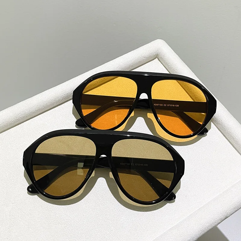 Fashion Oversized Pilot Sungla - Women'S Fashion Eyeglasses のレビューと価格