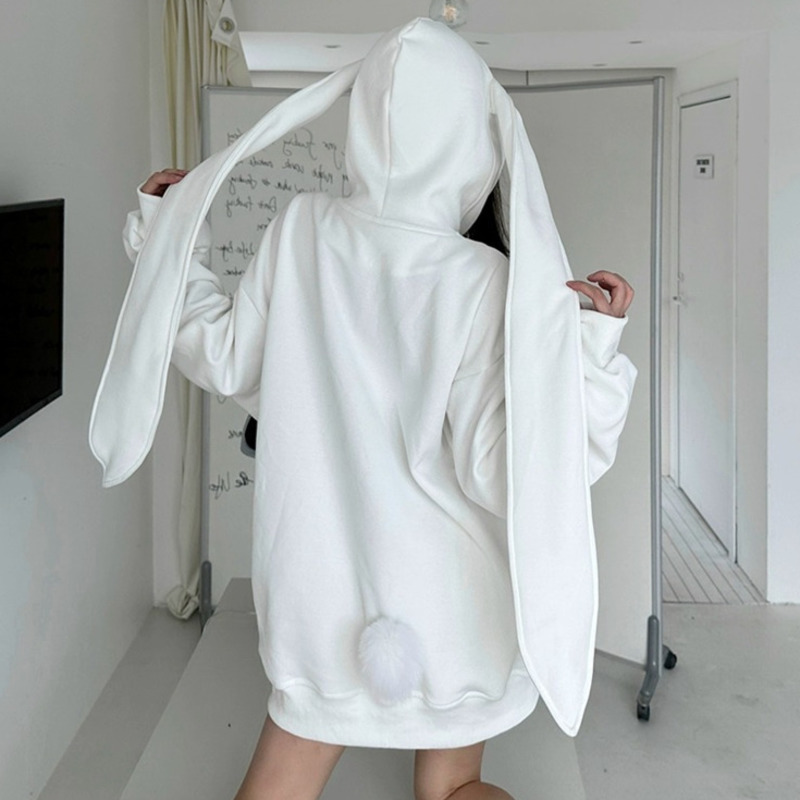 2025 Autumn Kawaii Bunny Big E - Women'S Fashion Zip Hoodie のレビューと価格
