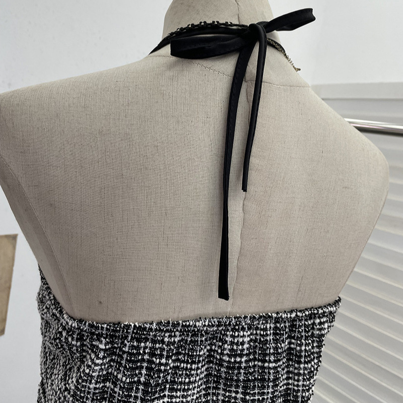 ISAROSE Tweed Halter Tops for  - Women'S Fashion Umbrella のレビューと価格