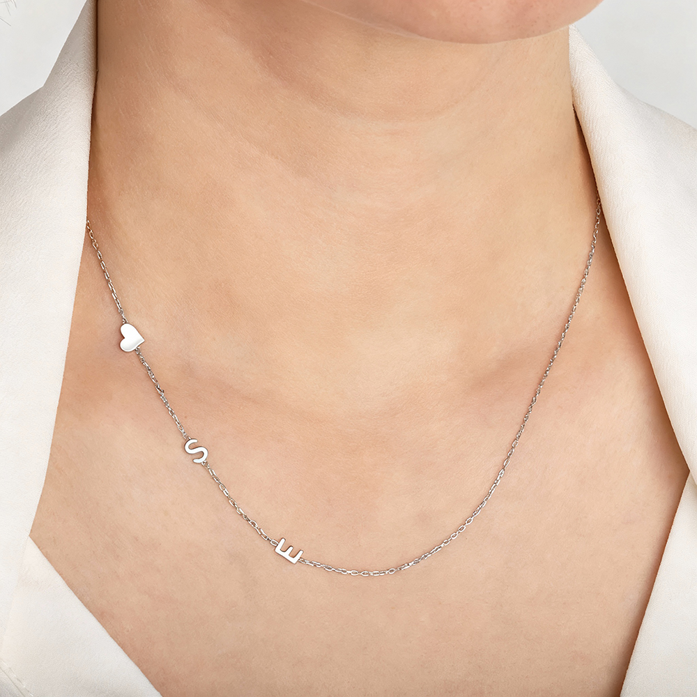 Custom Heart Sideways Letter I - Women Fashion Names のレビューと価格