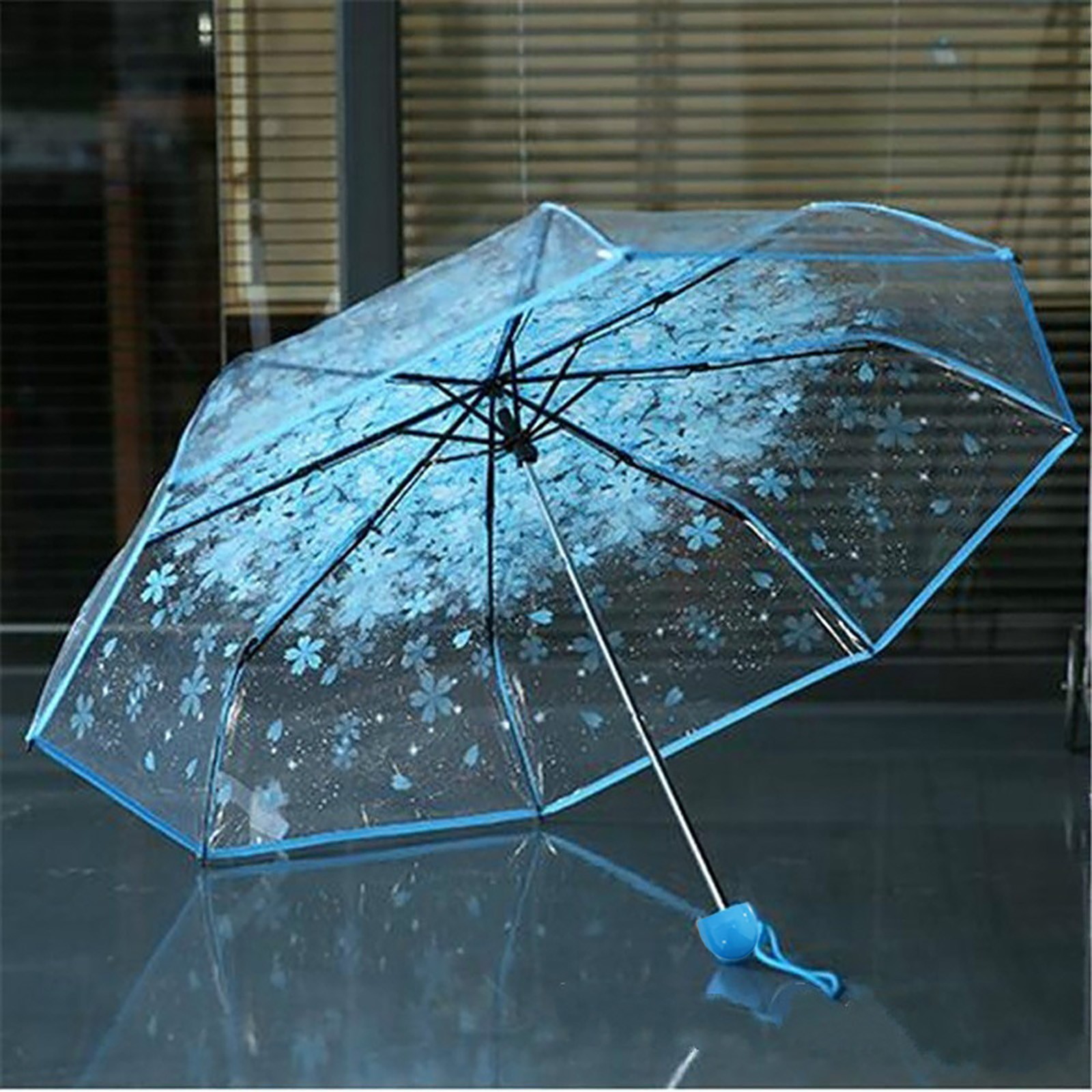 Sakura Transparent Folding Umb - Women'S Fashion Umbrella のレビューと価格