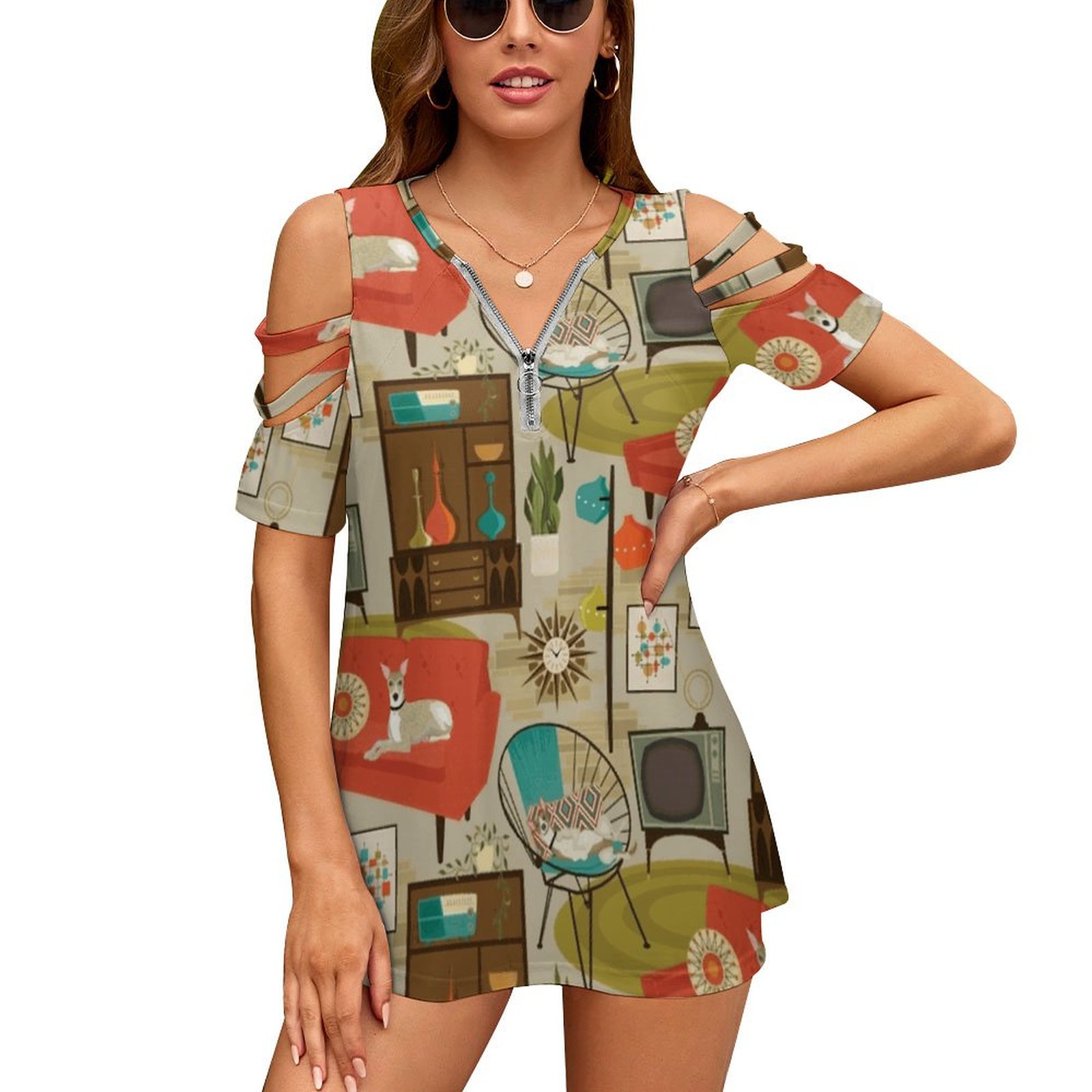 Rec Room Madness Women's T-Shi - Women'S Fashion In The 1960S のレビューと価格