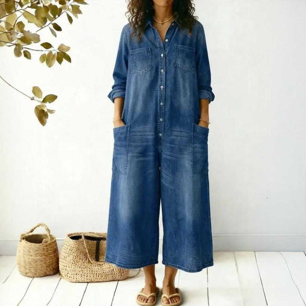 Women's Oversized Denim Jumpsu - Women'S Fashion Overalls のレビューと価格