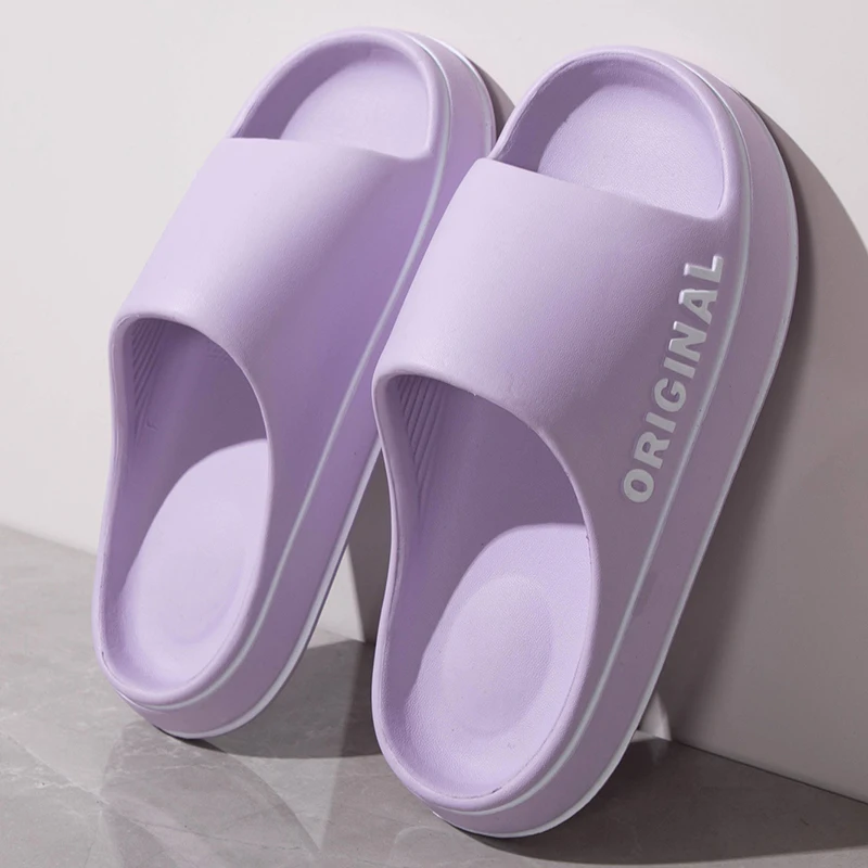 Summer Couple Slides Solid Col - Women Fashion Images のレビューと価格