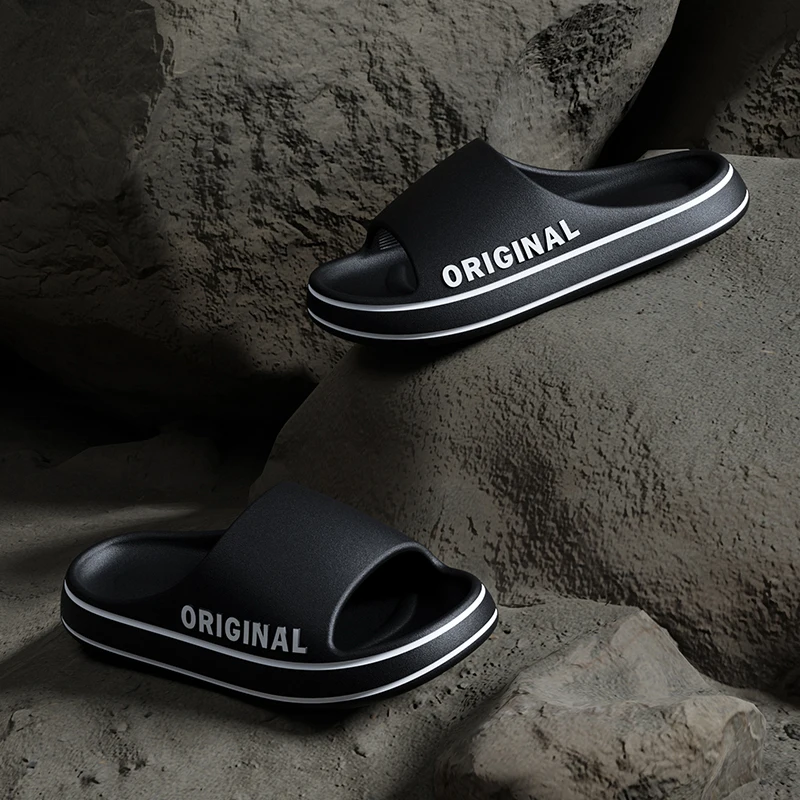 Summer Couple Slides Solid Col - Women Fashion Images のレビューと価格