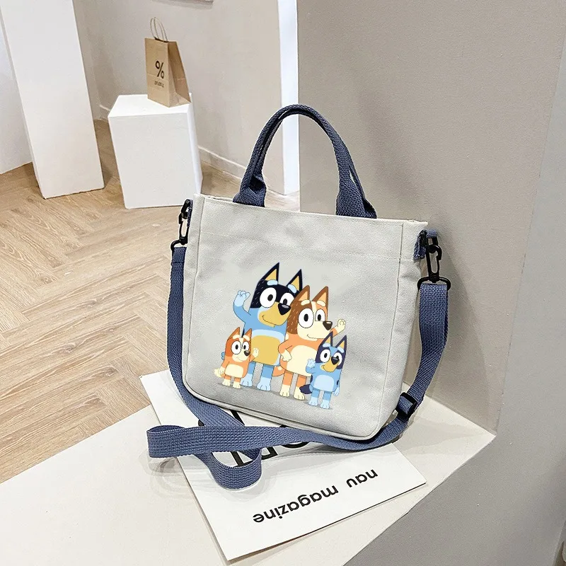 New Cartoon Cute Bluey Fashion - Canvas Tote Bag のレビューと価格