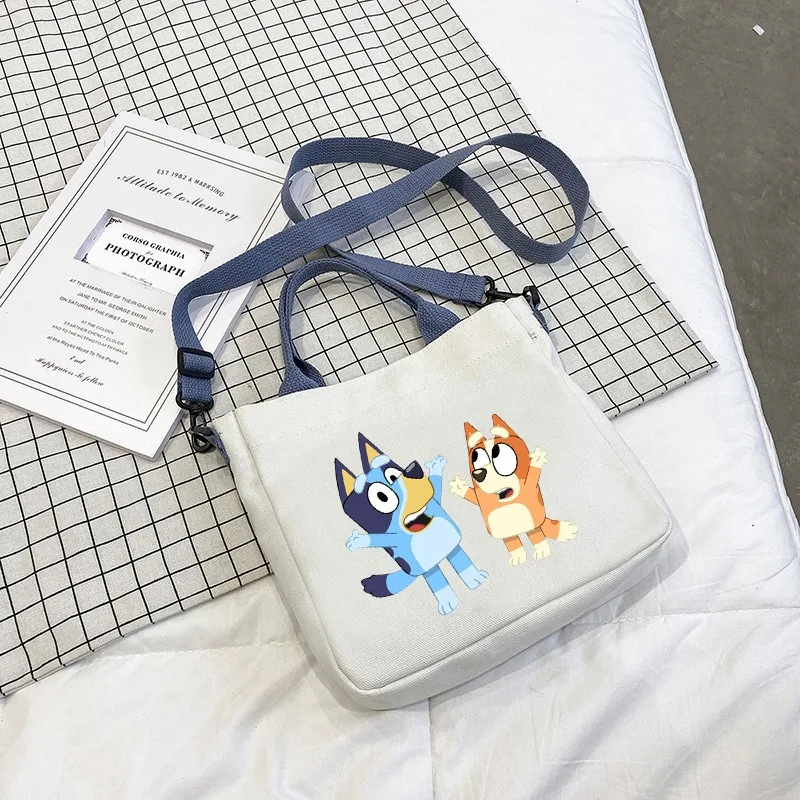 New Cartoon Cute Bluey Fashion - Canvas Tote Bag のレビューと価格
