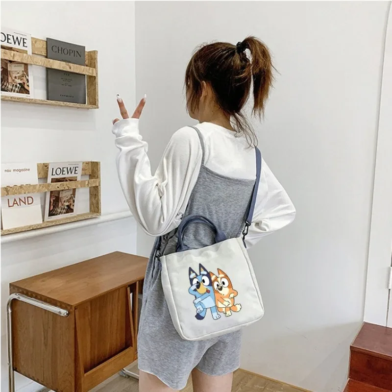 New Cartoon Cute Bluey Fashion - Canvas Tote Bag のレビューと価格