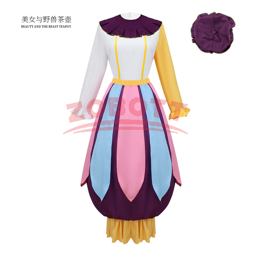 Tea Pot Mrs Potts Cosplay Long - Women Fashion Hats のレビューと価格