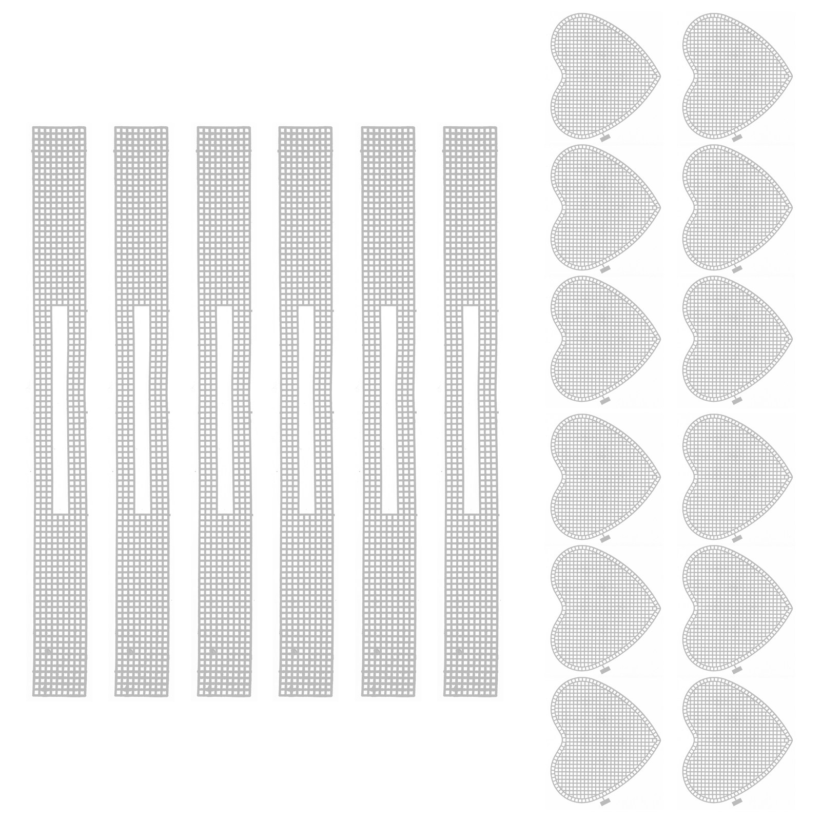 6Sets Heart Knitting Handbag B - Canvas Tote Bag のレビューと価格
