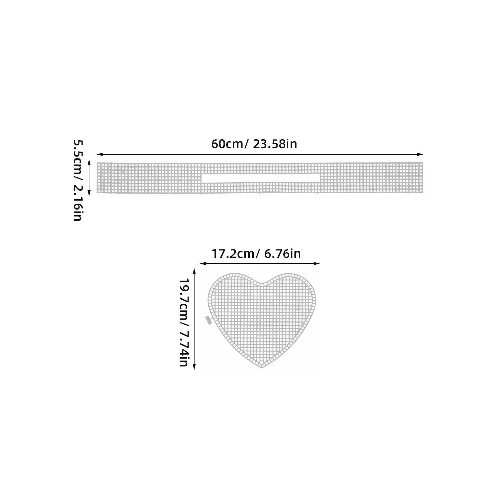 6Sets Heart Knitting Handbag B - Canvas Tote Bag のレビューと価格