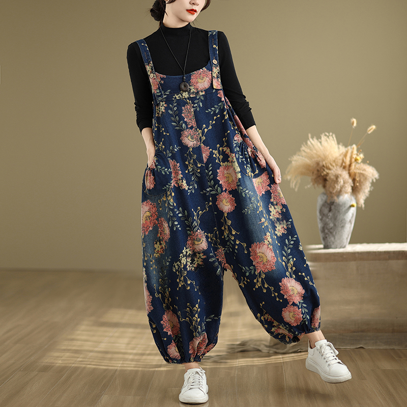 Loose Casual Denim Overalls fo - Women'S Fashion Overalls のレビューと価格
