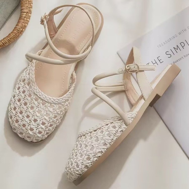 French-style Closed-toe Sandal - Women Fashion Style のレビューと価格