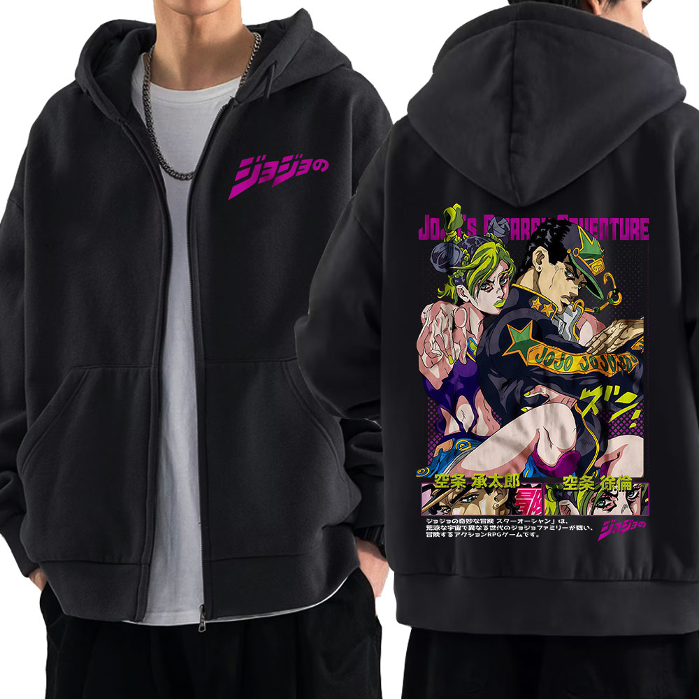 Anime Jojo Bizarre Adventure Z - Women'S Fashion Zip Hoodie のレビューと価格