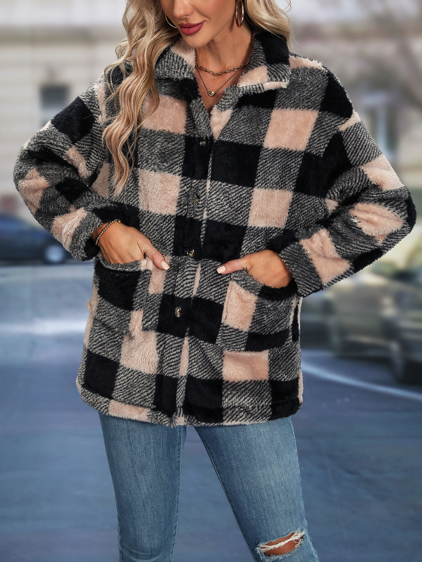 Cross border European and Amer - Sherpa Coat Women のレビューと価格