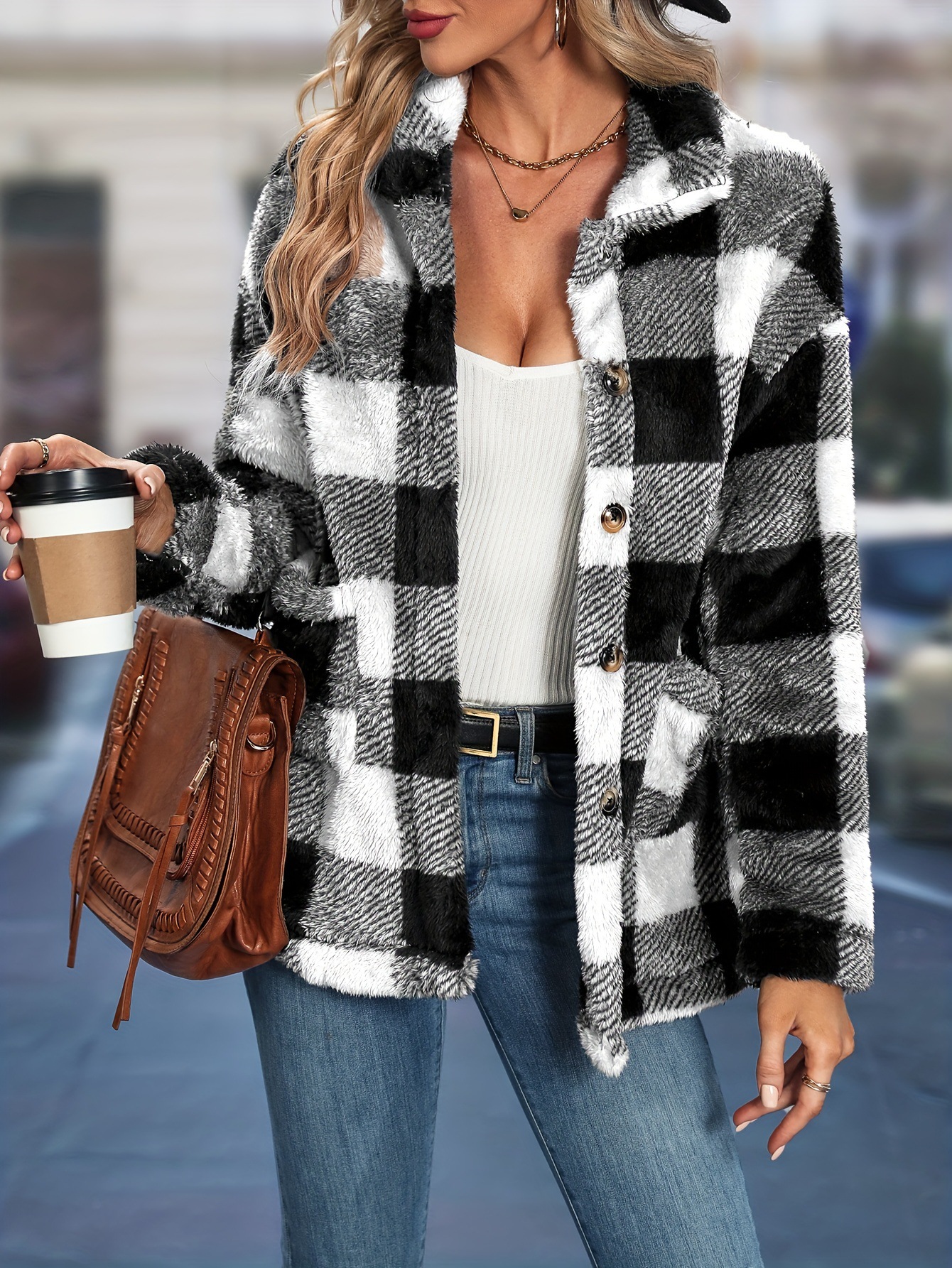 Cross border European and Amer - Sherpa Coat Women のレビューと価格