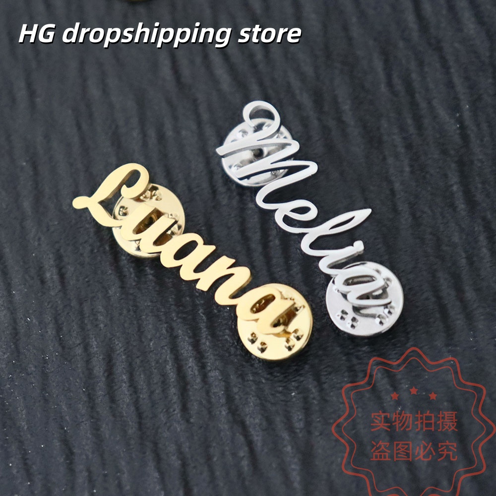 Custom Nameplate Brooch Person - Women Fashion Fun のレビューと価格