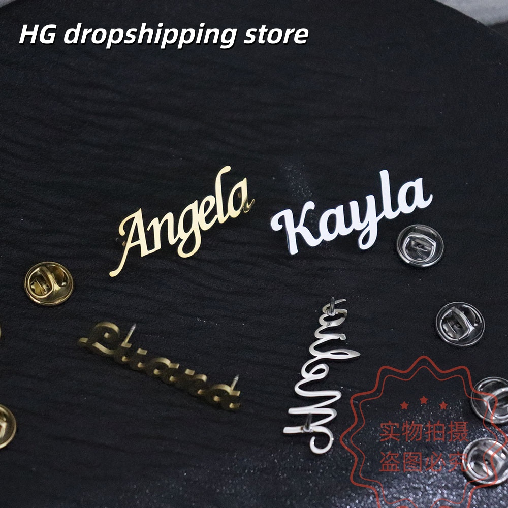 Custom Nameplate Brooch Person - Women Fashion Fun のレビューと価格