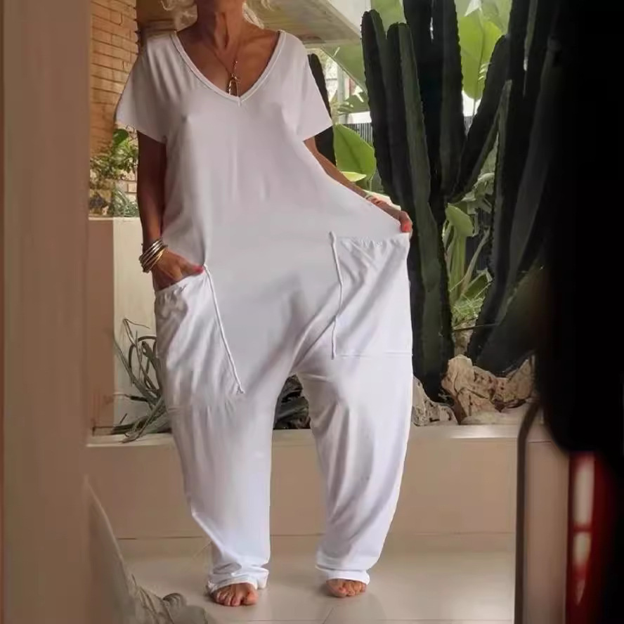 Summer Vintage Jumpsuits Women - Women'S Fashion Overalls のレビューと価格