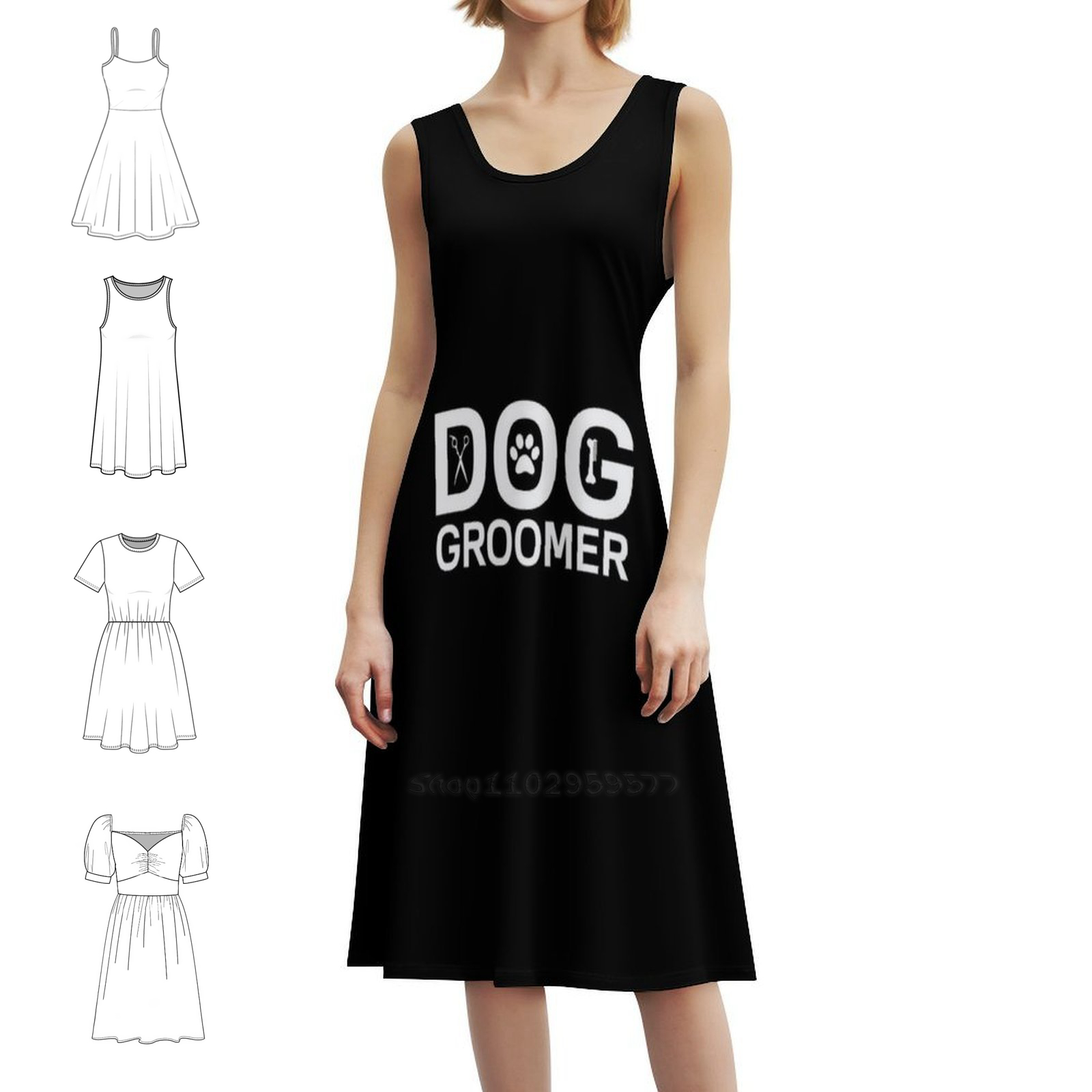 Dog Groomer Boho Chic Dress El - Women Fashion Gown のレビューと価格