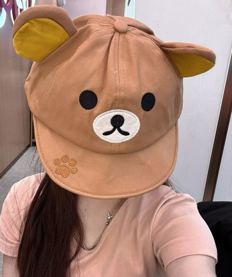 Rilakkuma Bear With Ear Cap Su - Women Fashion Hats のレビューと価格
