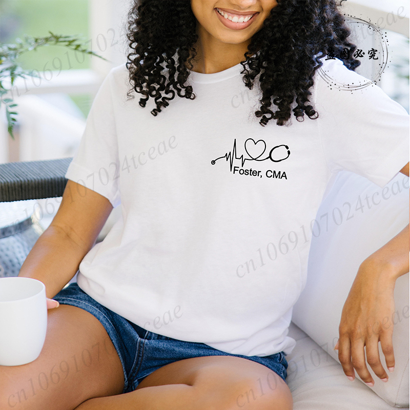 Custom Name Nurse Shirt Stetho - Women Fashion Names のレビューと価格