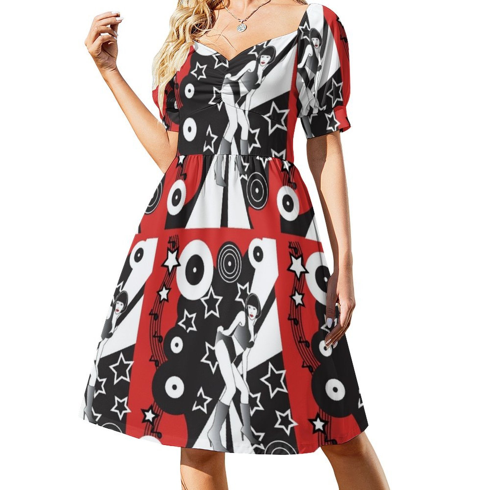Retro Glam Discotheque Red Boh - Women Fashion Gown のレビューと価格