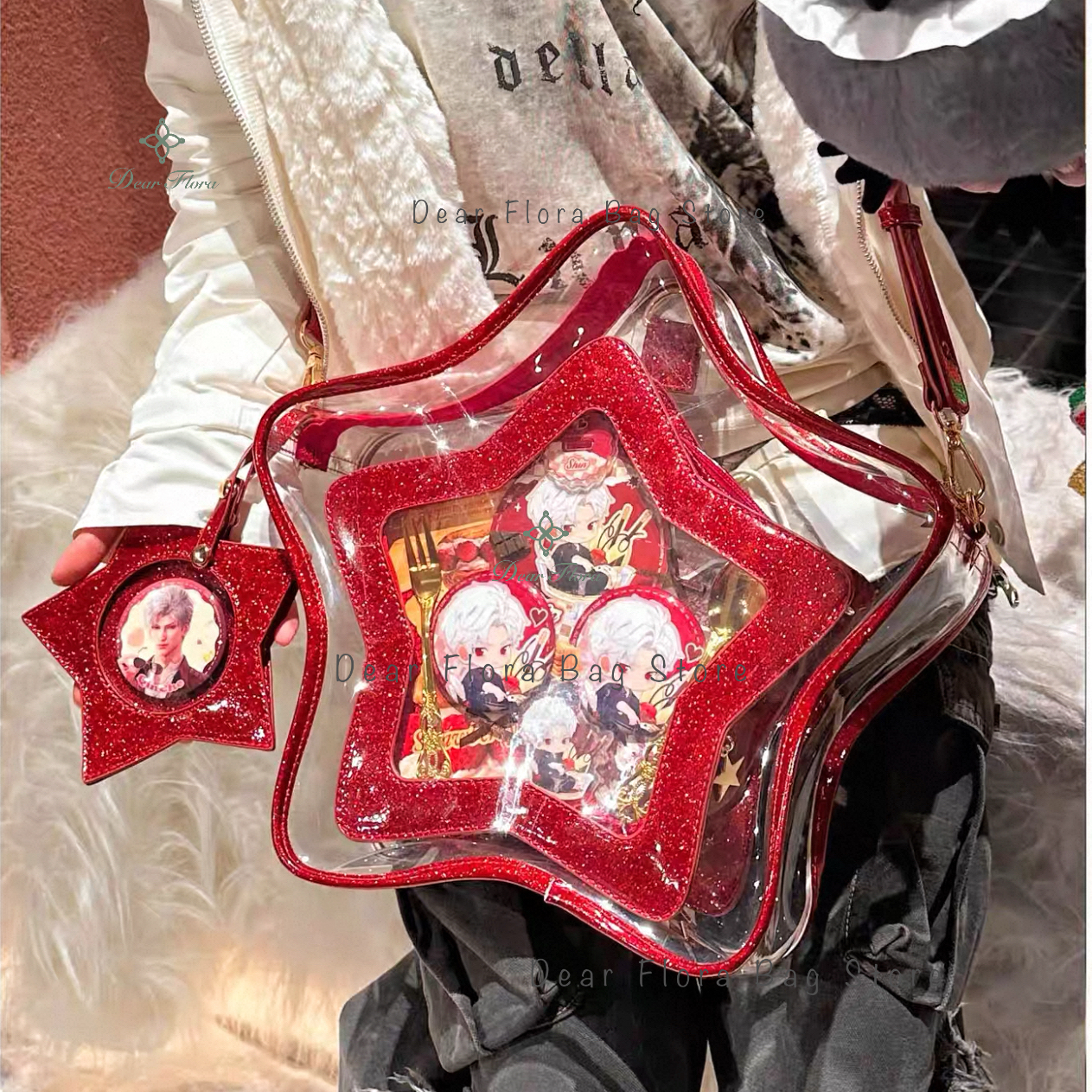 Y2K Cute Bling Star Ita Crossb - Women Fashion Fun のレビューと価格