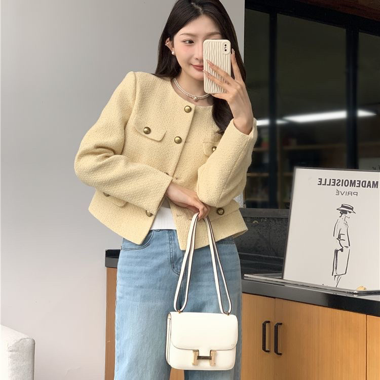 Tweed Jacket Embellished Butto - Sherpa Coat Women のレビューと価格