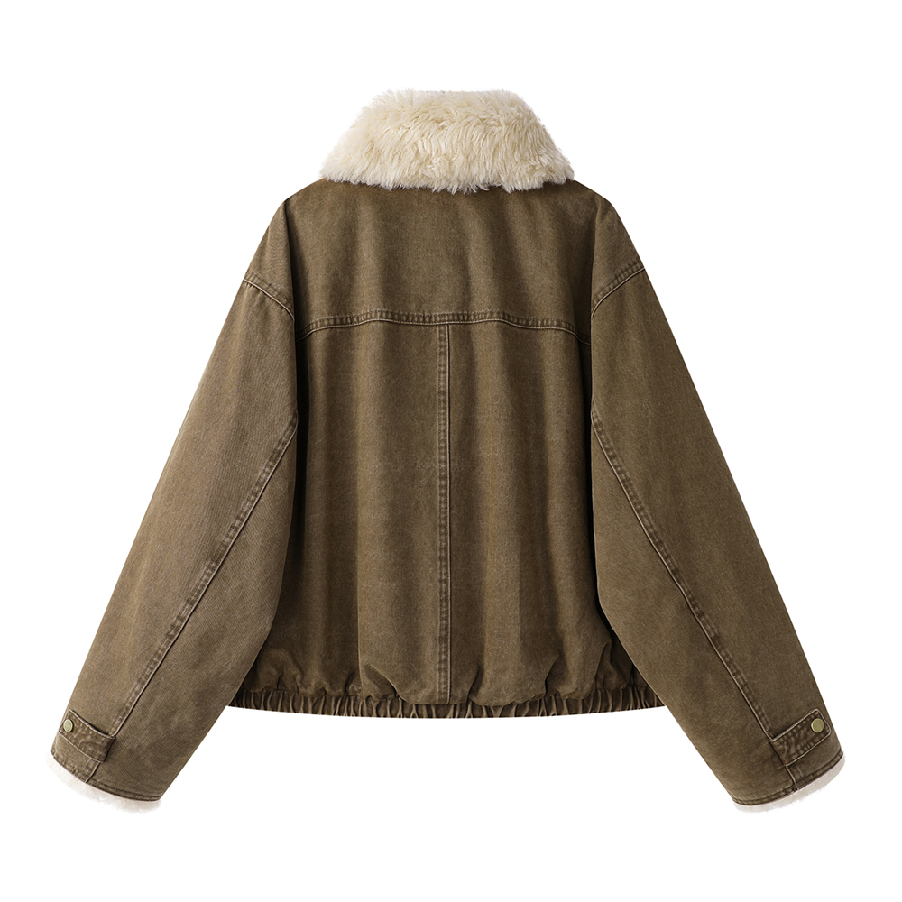 Women’s Fur Lined Denim Jacket - Sherpa Coat Women のレビューと価格