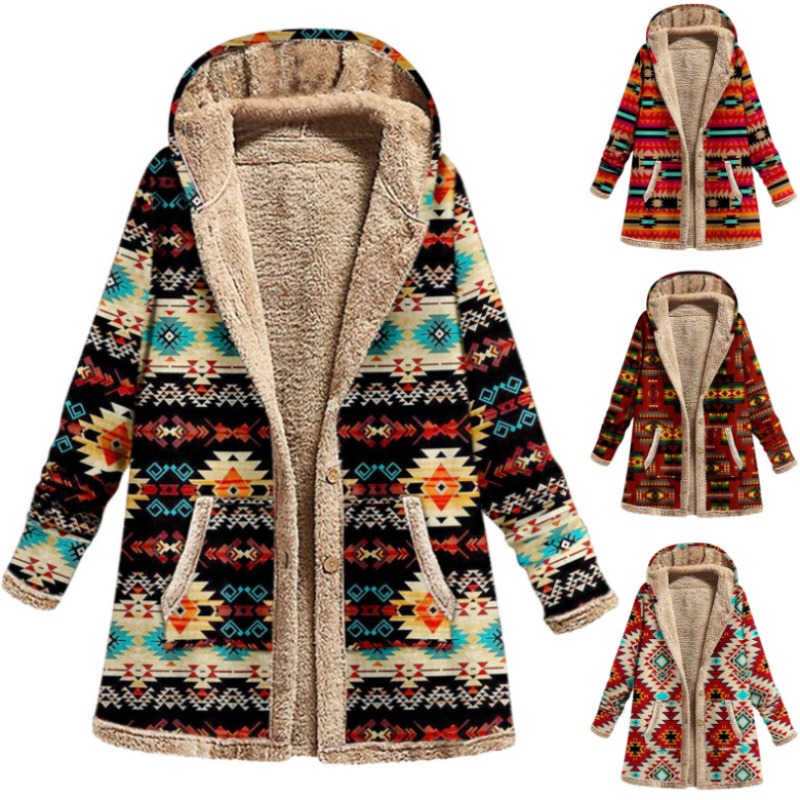 Womens Hooded Zipper Jacket Eu - Sherpa Coat Women のレビューと価格