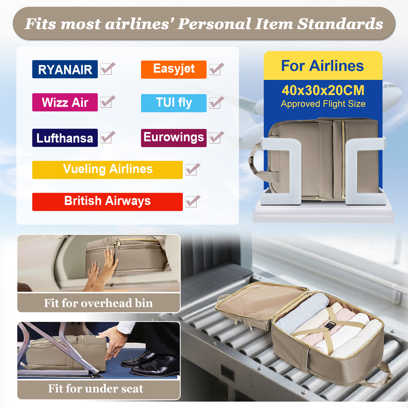 Ryanair 40x30x20 Travel Backpa - Trend Women Fashion のレビューと価格