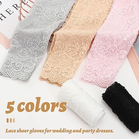 New 1Pair Sexy Lace Hollow-Out - Women'S Fashion Gloves のレビューと価格