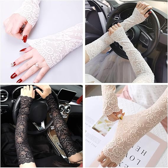 New 1Pair Sexy Lace Hollow-Out - Women'S Fashion Gloves のレビューと価格