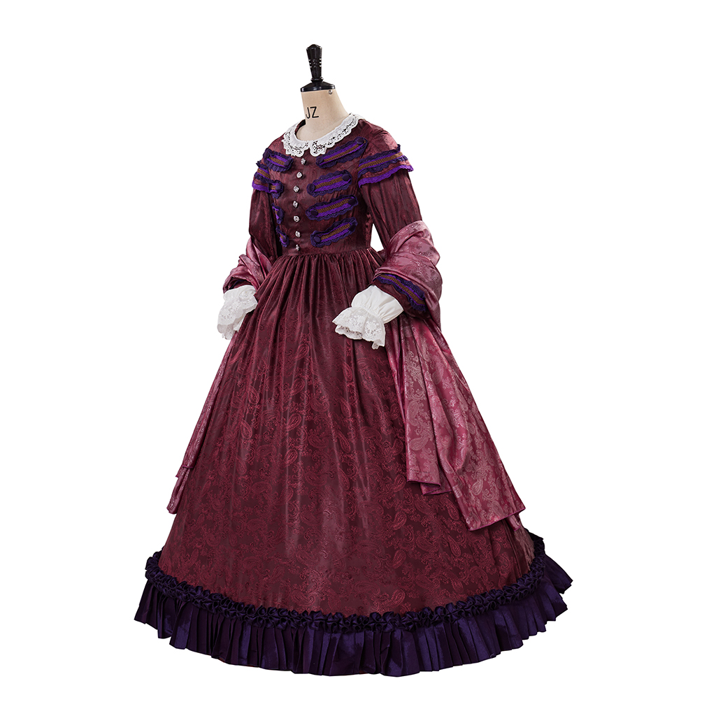 Movie Lincoln Cosplay Mary Tod - Women Fashion Gown のレビューと価格