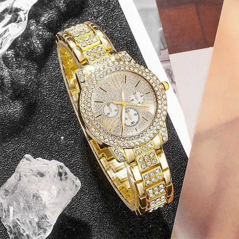 Women's Quartz Watch Gold Luxu - Women'S Fashion Gifts のレビューと価格