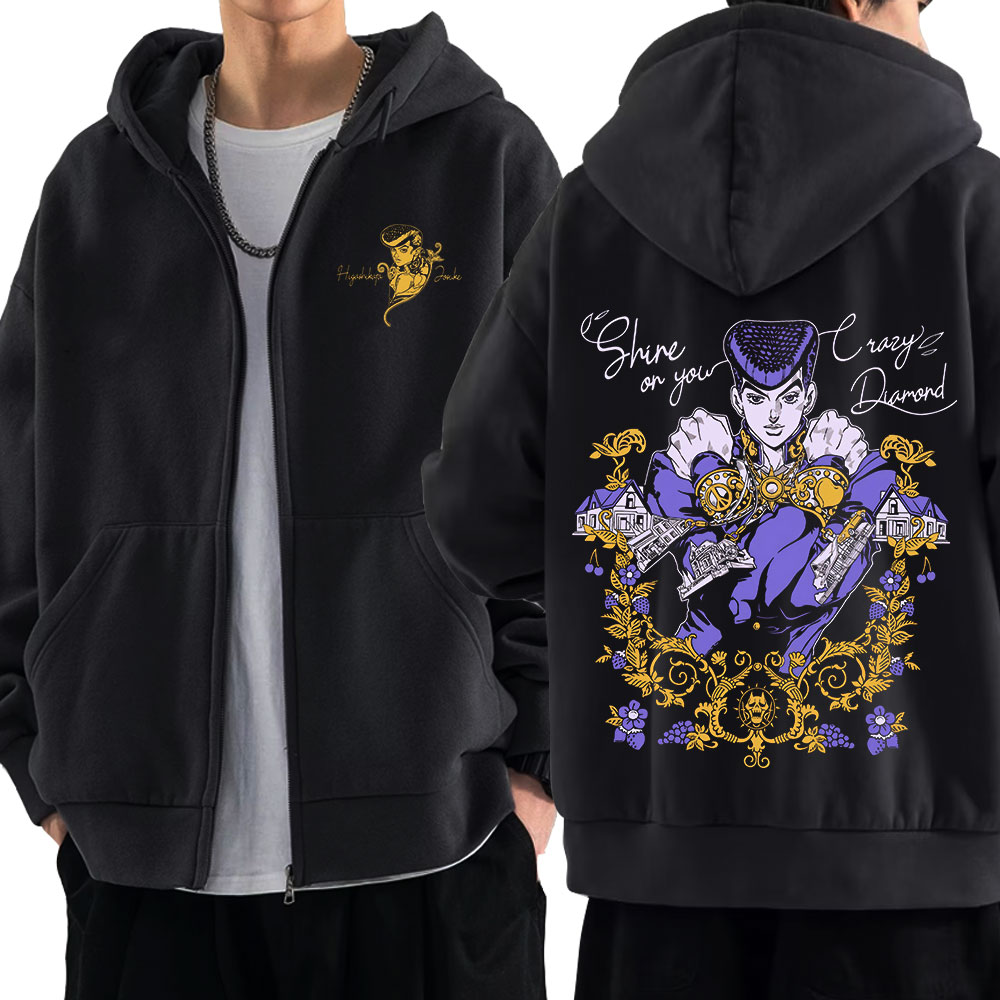 Anime Jojo Bizarre Adventure Z - Women'S Fashion Zip Hoodie のレビューと価格